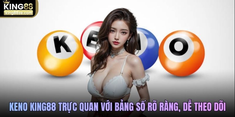 Keno King88 trực quan với bảng số rõ ràng, dễ theo dõi